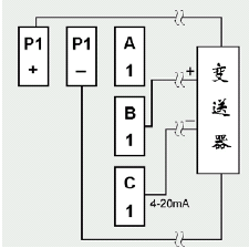 SWP-TSR200中長圖彩色無紙記錄儀四線制變送器接線