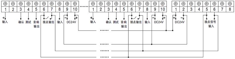 單路閃光報警儀與音響報警器接線