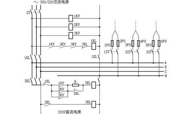 變電站事故照明原理圖