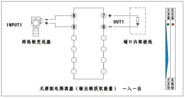 一入一出無源配電器接線圖