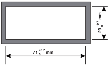 SWP-TC30開(kāi)孔尺寸