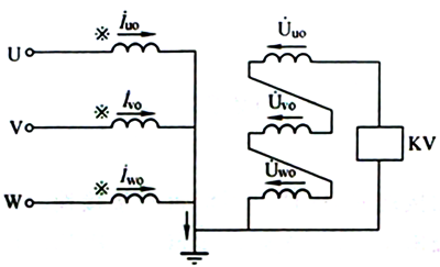 三只單相電壓互感器組成星形接線