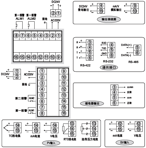 SWP-ND425閥位控制調(diào)節(jié)器接線圖