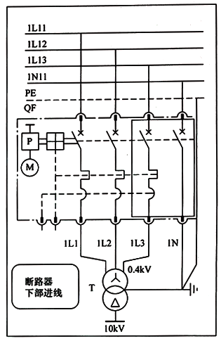 低壓斷路器的下部進線