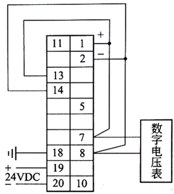 DTZ-2100調(diào)節(jié)器閉環(huán)調(diào)校接線圖