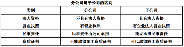 分公司與子公司