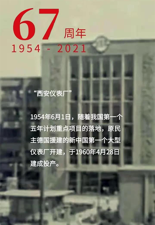 1954年6月1日新中國第一個大型儀表廠-西安儀表廠開建