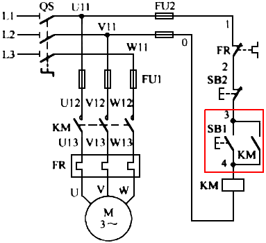 電動機(jī)連續(xù)運(yùn)行控制電氣原理圖