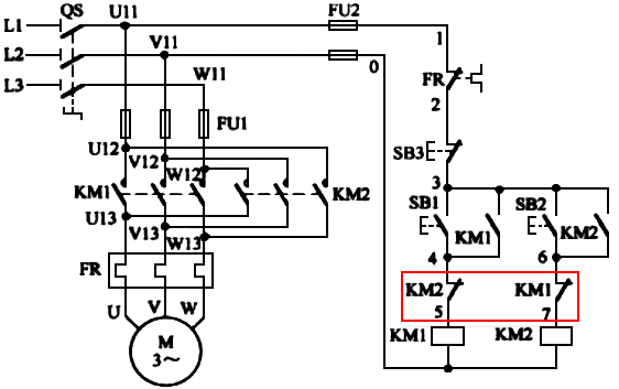 電動機(jī)正反轉(zhuǎn)控制電路