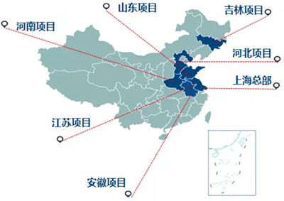 善能生態(tài)目前旗下有10余家全資及控股子公司，分布于全國8個省市