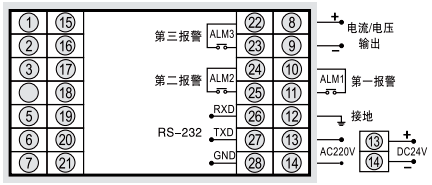 液晶熱量積算儀接線端子