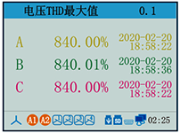 電能質量分析記錄儀電網(wǎng)質量畫面