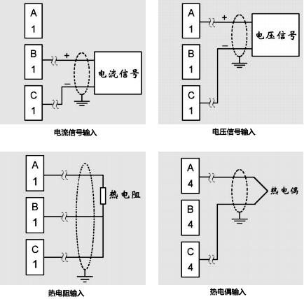 模擬信號輸入接線圖