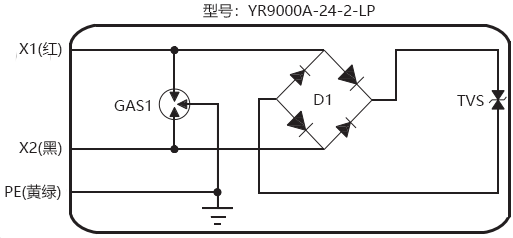 二線制現(xiàn)場儀表用信號電涌保護(hù)器原理圖