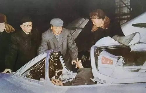 1958年2月13日上午毛澤東主席視察沈飛