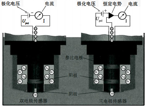 安培法溶解氧傳感器系統(tǒng)測量原理